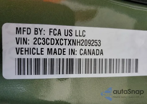 2022 Dodge Charger R/T из США, поврежденный, VIN 2C3CDXCTXNH209253